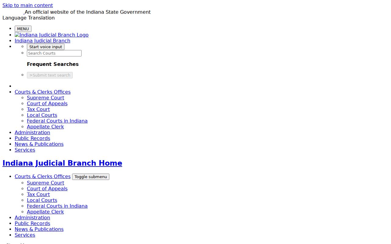Greenfield resident lookup using Indiana MyCase name search tips